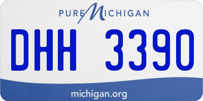 MI license plate DHH3390
