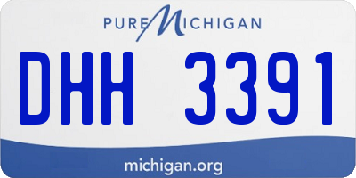 MI license plate DHH3391