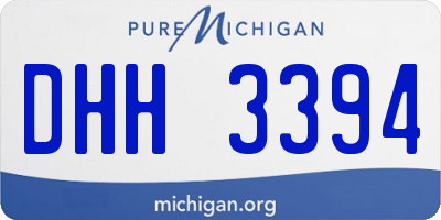 MI license plate DHH3394
