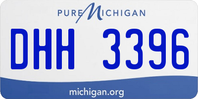 MI license plate DHH3396