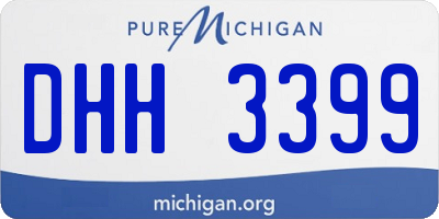 MI license plate DHH3399