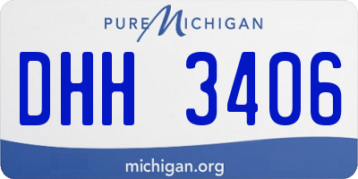 MI license plate DHH3406