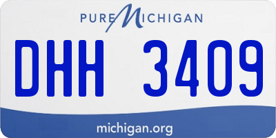 MI license plate DHH3409