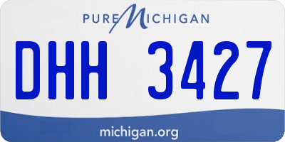 MI license plate DHH3427