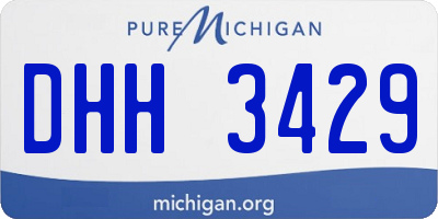 MI license plate DHH3429