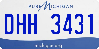 MI license plate DHH3431