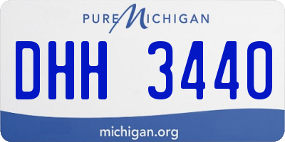 MI license plate DHH3440