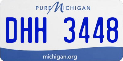 MI license plate DHH3448