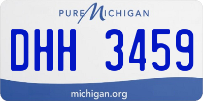 MI license plate DHH3459
