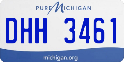 MI license plate DHH3461