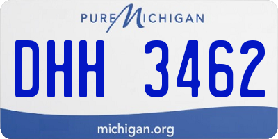 MI license plate DHH3462