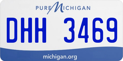 MI license plate DHH3469