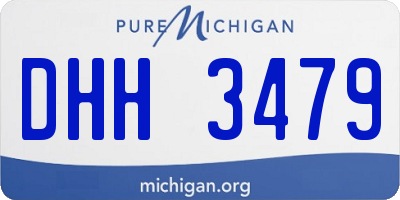 MI license plate DHH3479