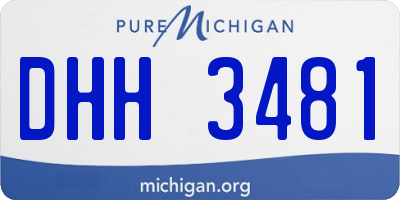 MI license plate DHH3481