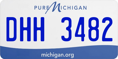 MI license plate DHH3482