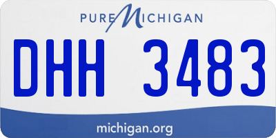 MI license plate DHH3483