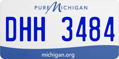 MI license plate DHH3484