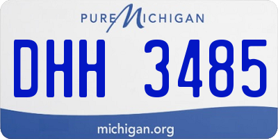 MI license plate DHH3485