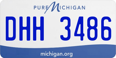 MI license plate DHH3486