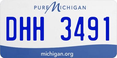 MI license plate DHH3491