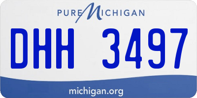 MI license plate DHH3497