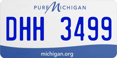 MI license plate DHH3499