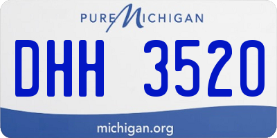 MI license plate DHH3520