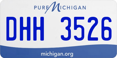 MI license plate DHH3526