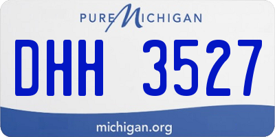 MI license plate DHH3527