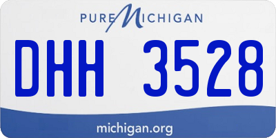 MI license plate DHH3528