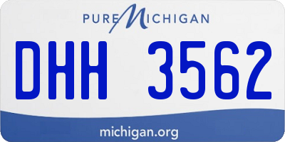 MI license plate DHH3562