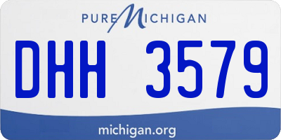 MI license plate DHH3579