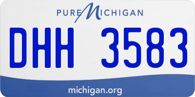 MI license plate DHH3583