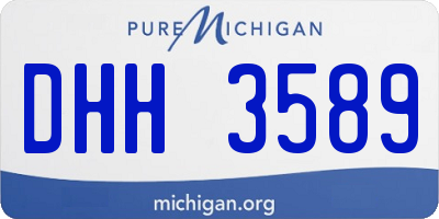 MI license plate DHH3589