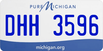 MI license plate DHH3596