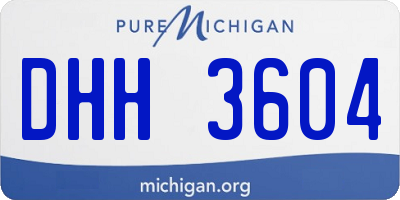 MI license plate DHH3604