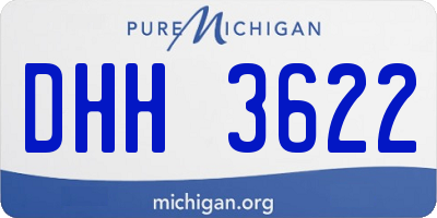 MI license plate DHH3622