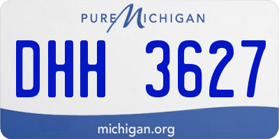 MI license plate DHH3627