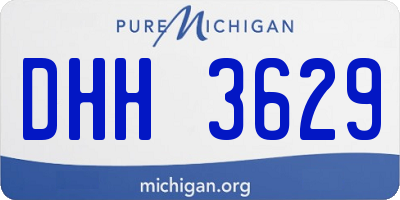 MI license plate DHH3629