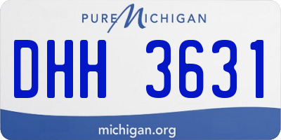 MI license plate DHH3631