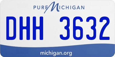 MI license plate DHH3632