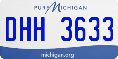 MI license plate DHH3633