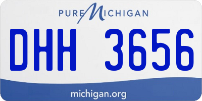 MI license plate DHH3656