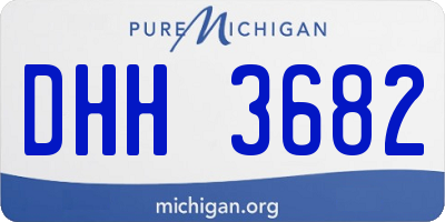 MI license plate DHH3682