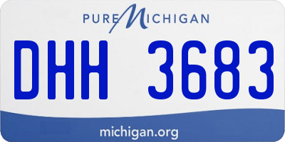 MI license plate DHH3683