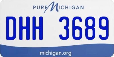 MI license plate DHH3689