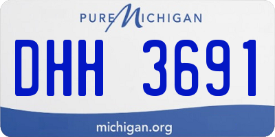 MI license plate DHH3691