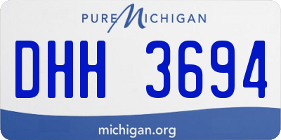 MI license plate DHH3694