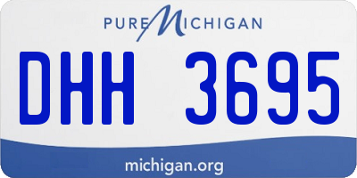 MI license plate DHH3695