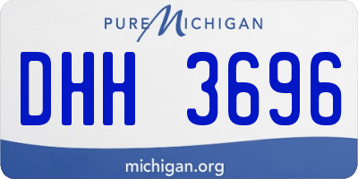 MI license plate DHH3696